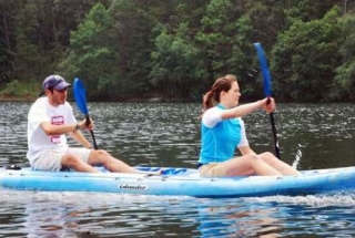 Kayak en el lago